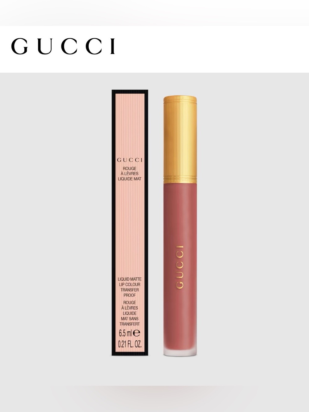 Gucci 217 Valeria Rose, Rouge à Lèvres Liquide Mat Lipstick - Picture 1 of 14